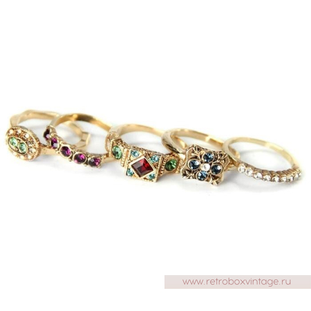 SWEET ROMANCE Сет колец «Ренессанс» (5 шт в комплекте)