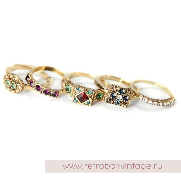 SWEET ROMANCE Сет колец «Ренессанс» (5 шт в комплекте)