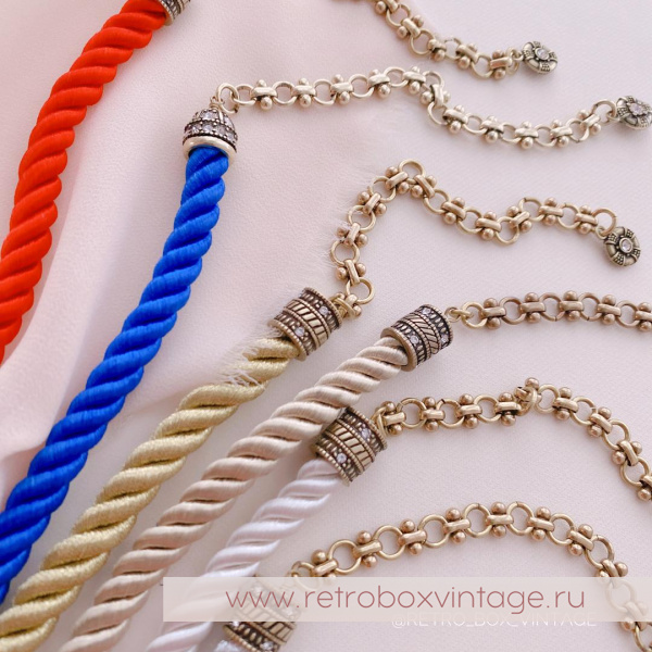 HEIDI DAUS Шнур-корд «Элегантные чувства: синий индиго» HEIDI DAUS Шнур-корд «Элегантные чувства: синий индиго»