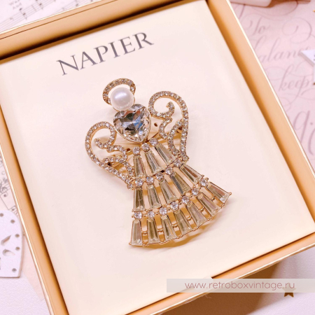 NAPIER Брошь "Рождественский ангел"