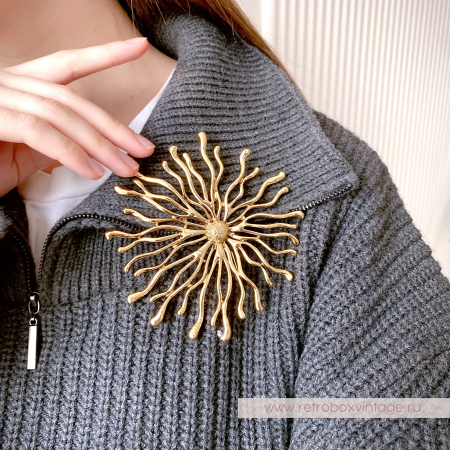 UVELINA Брошь "Цветок Солнца"