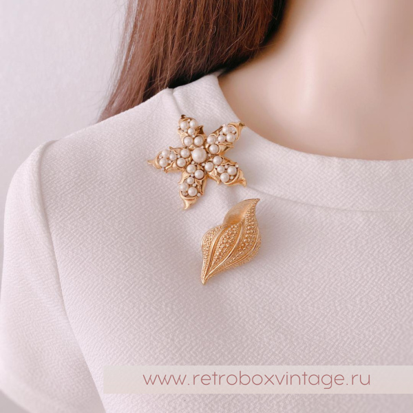 MONET Брошь «Ракушка золотых песков»