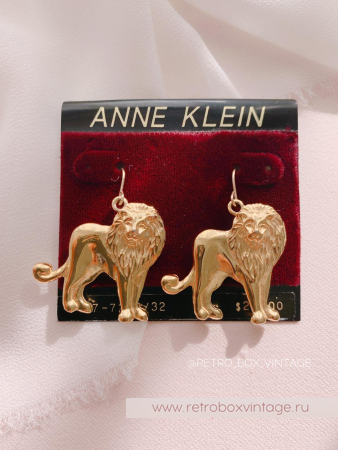 ANNE KLEIN Серьги "Светские львицы: золото"