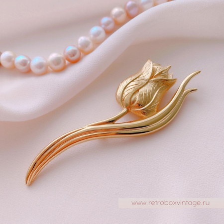 MONET Брошь «Золотой тюльпан»