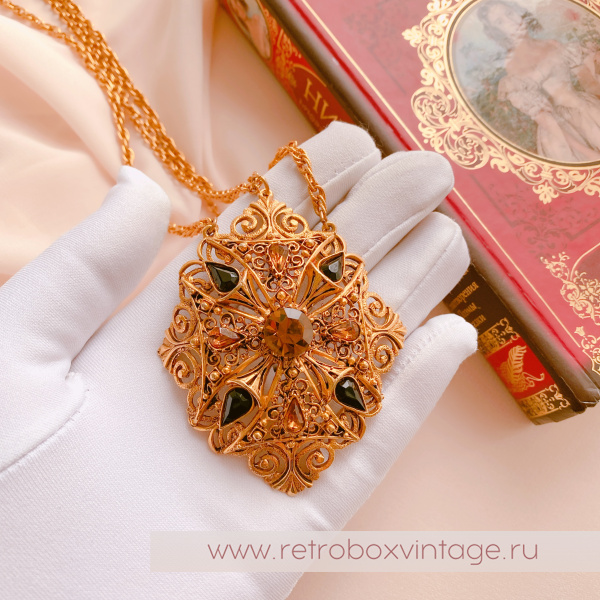 FLORENZA Ожерелье "Чудное мгновение" (Амбра)