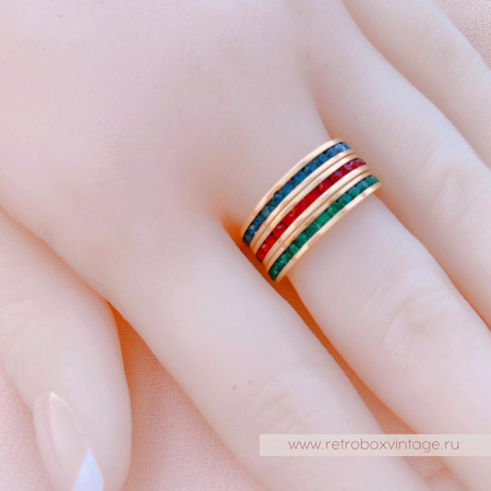 JOAN RIVERS Трио колец «Кристальные дорожки этернити»