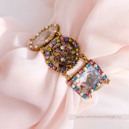 SWEET ROMANCE Браслет "Кошки и цветы"