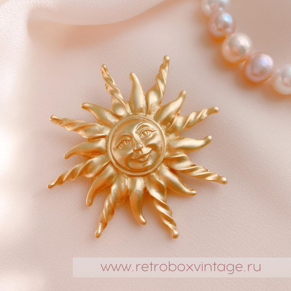 ANNE KLEIN Брошь «Солнышко»