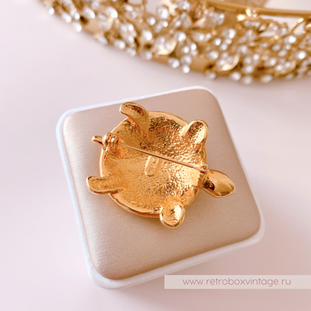 ANNE KLEIN Брошь «Маленькая черепаха»