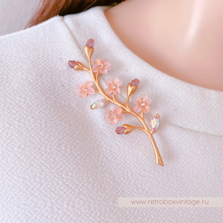 AVON SP Брошь "Веточка сакуры"