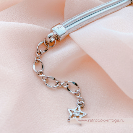 KIRKS FOLLY Браслет «Лунный свет: лавандовая в серебре на кожаном ремешке»