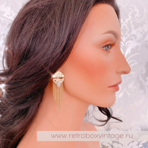 ALEXIS BITTAR Комплект «Полет кометы» кулон на цепочке и серьги ALEXIS BITTAR Комплект «Полет кометы» кулон на цепочке и серьги