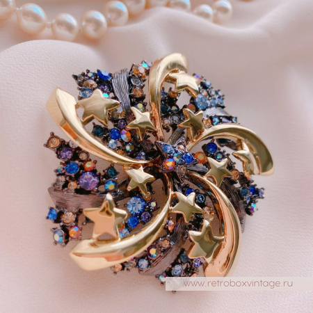 JOAN RIVERS Брошь «Ночной калейдоскоп» JOAN RIVERS Брошь «Ночной калейдоскоп»