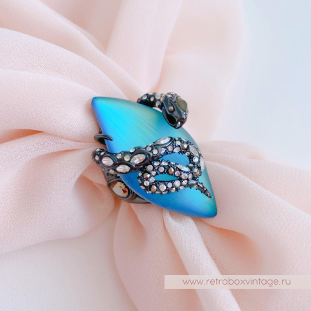 ALEXIS BITTAR Кольцо «Магическая имперская змея» (размер 17)