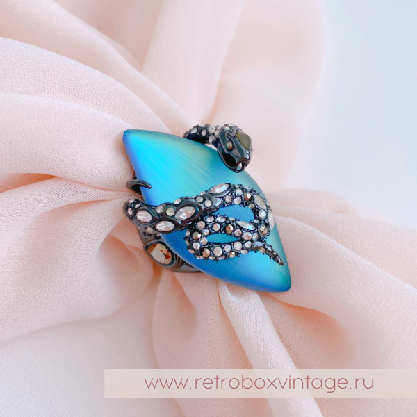 ALEXIS BITTAR Кольцо «Магическая имперская змея» (размер 17)