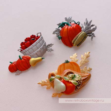 JJ / JONET JEWELRY Брошь «Урожай»