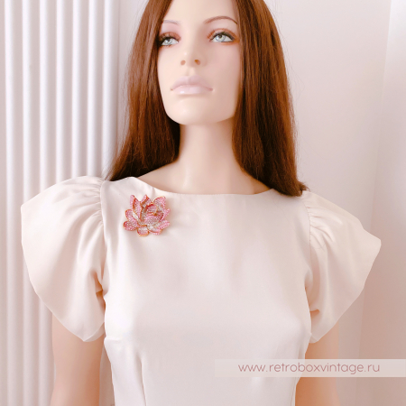 JOAN RIVERS Брошь «Розовый лотос» коллекционная