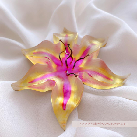 ALEXIS BITTAR Брошь «Цветок рассвета - лилия»