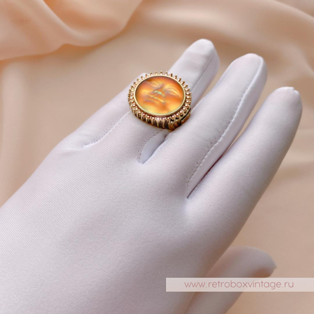 KIRKS FOLLY Кольцо «Лунная нимфа: хамелеон радуга»