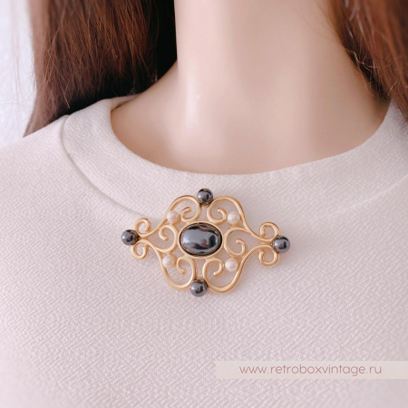 MONET Брошь «Черная жемчужина Византии» MONET Брошь «Черная жемчужина Византии»