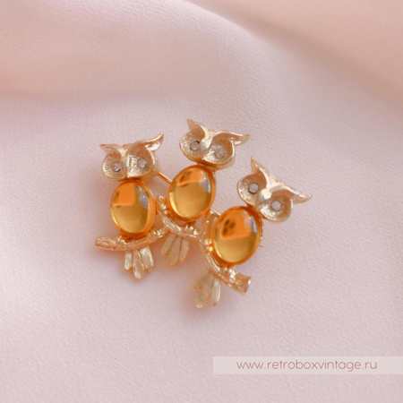 JJ/JONET JEWELRY Брошь «Солнечные совушки» JJ/JONET JEWELRY Брошь «Солнечные совушки»