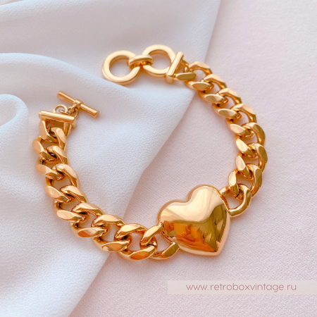 UVELINA Браслет-цепь "Золотое сердце"