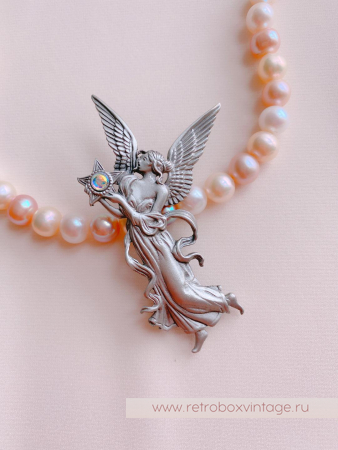 JJ / JONET JEWELRY Брошь «Ангел утренней звезды: серебро»