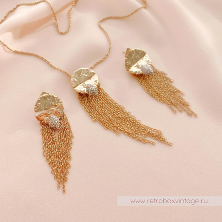 ALEXIS BITTAR Комплект «Полет кометы» кулон на цепочке и серьги