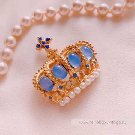 Брошь «Корона голубых кровей» NO NAME 