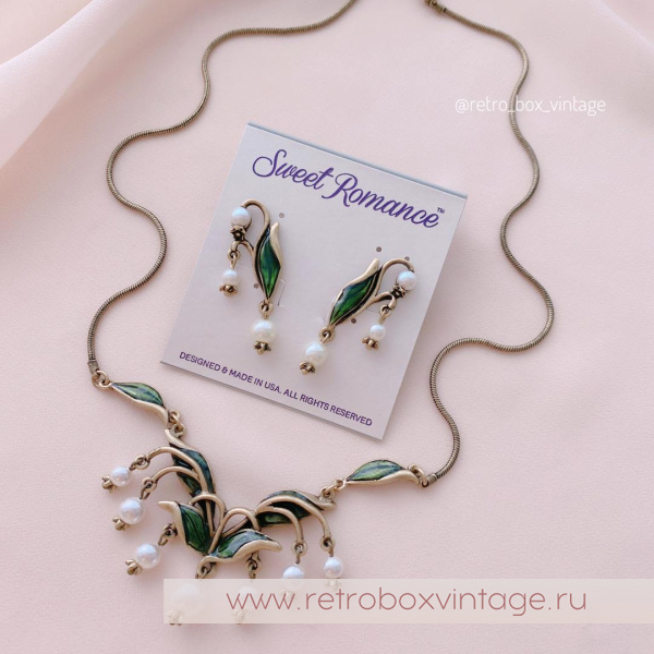 SWEET ROMANCE Клипсы «Жемчужные ландыши»