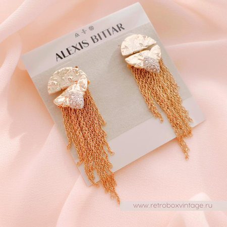 ALEXIS BITTAR Комплект «Полет кометы» кулон на цепочке и серьги