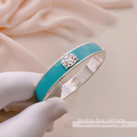 LAUREN RALPH LAUREN Браслет обод «Бирюза с гербом узкий»