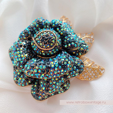 JOAN RIVERS Брошь «Ночная роза»