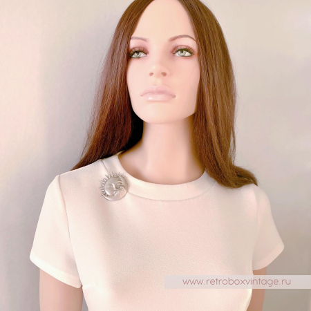 JJ / JONET JEWELRY Брошь "Поцелуй луны и солнца: серебро"