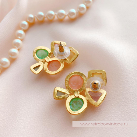 JOAN RIVERS Комплект «Шанель-пастель» (брошь и серьги)