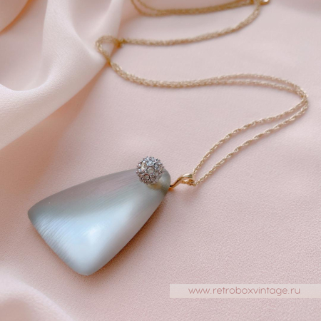 ALEXIS BITTAR Кулон на цепочке «Осколки серебристого метеорита»