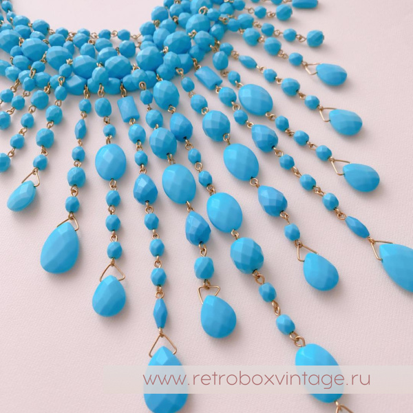 JOAN RIVERS Ожерелье «Бирюзовый водопад»