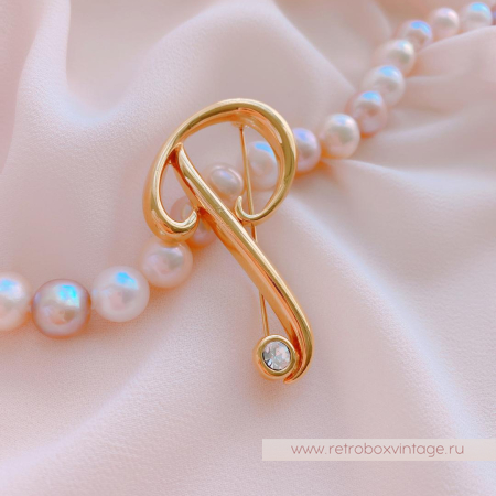 MONET Брошь «Буква Р»