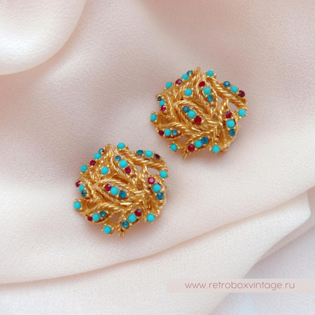 CINER Клипсы «Летний день с капельками бирюзы»