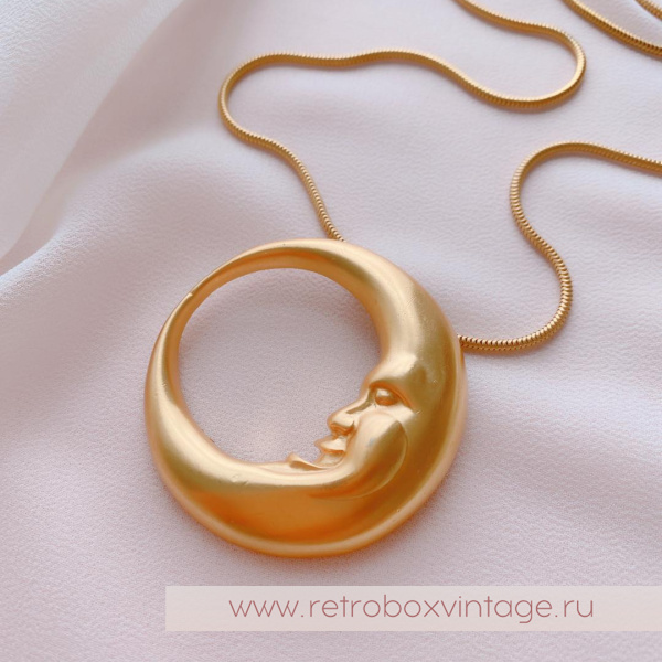 ANNE KLEIN Кулон на цепочке «Полумесяц»