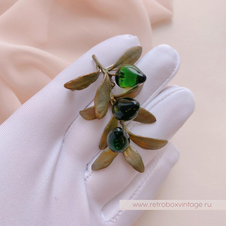 MICHAEL MICHAUD Брошь «Веточка оливы»