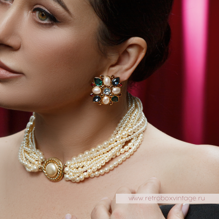 MONET Серьги «Мальтийская мозаика»