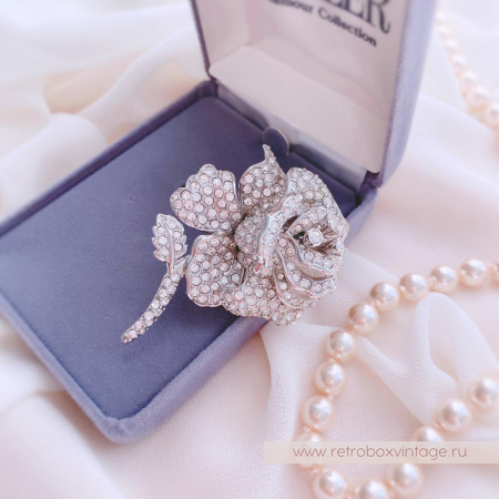 NOLAN MILLER Брошь «Кристальная роза»