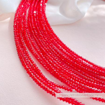 CH.ITALY Колье-трансформер «Брунелла: красный бархат» / лапы, ветви