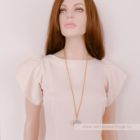 KIRKS FOLLY Кулон-часы на цепочке "Лунное время"