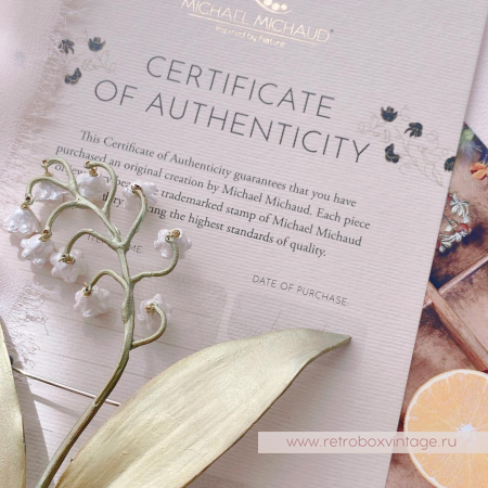 MICHAEL MICHAUD Брошь «Майский ландыш эксклюзив»