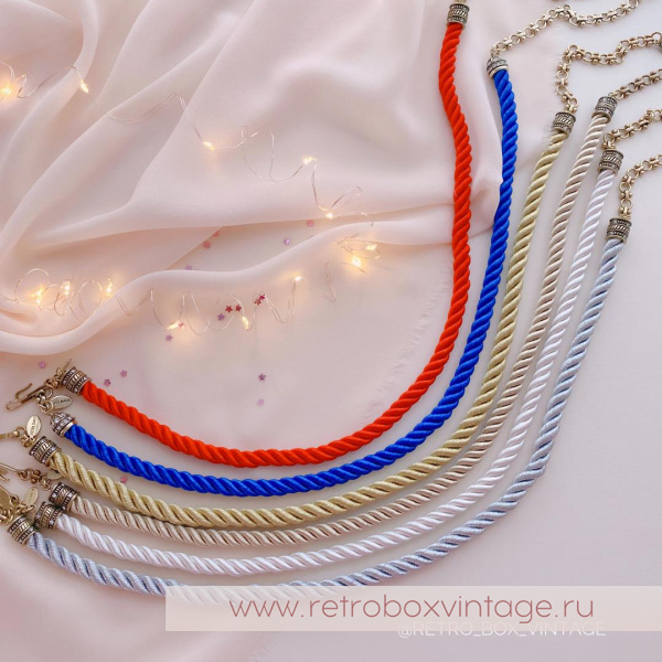 HEIDI DAUS Шнур-корд «Элегантные чувства: синий индиго» HEIDI DAUS Шнур-корд «Элегантные чувства: синий индиго»