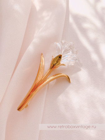SWAROVSKI Брошь "Хрустальная лилия" Коллекция Crystal Memories