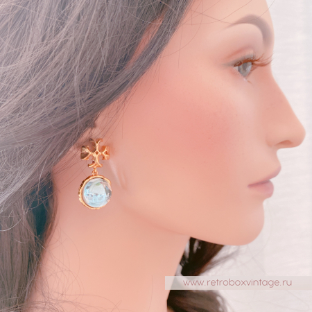 TORY BURCH Серьги «Голубой лед»