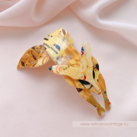 LEA STEIN Брошь «Лиса в стиле Климта: Адель»